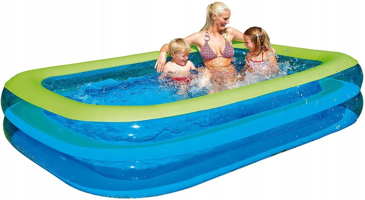 POOL Pumped Inflatable Family HAPPY PEOPLE 2 Chambers 200x150x50cm Brand Happy People