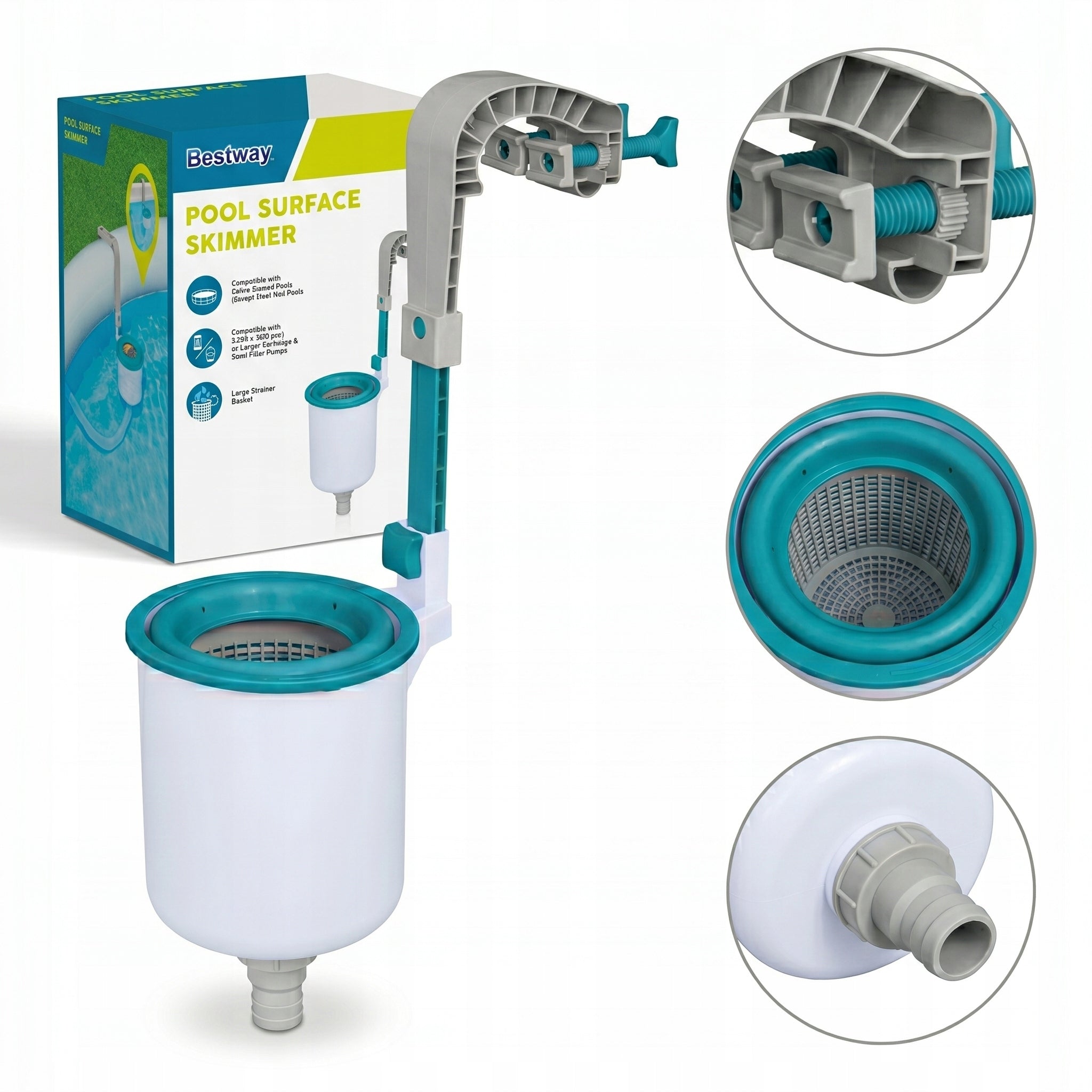 POOL SURFACE SKIMMER – WATER PURIFIER AND CHEMISTRY DISPENSER
