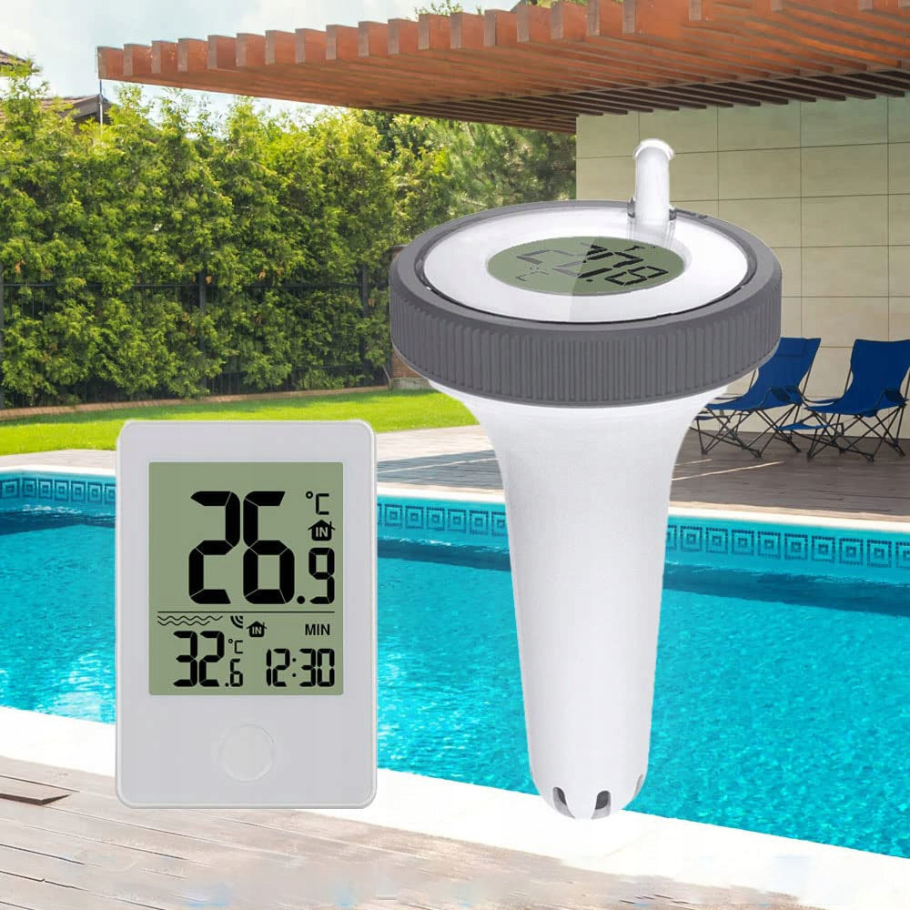 POOL THERMOMETER FLOATING INDOOR TEMPERATURE MONITOR IP67IN POOL Kind digital