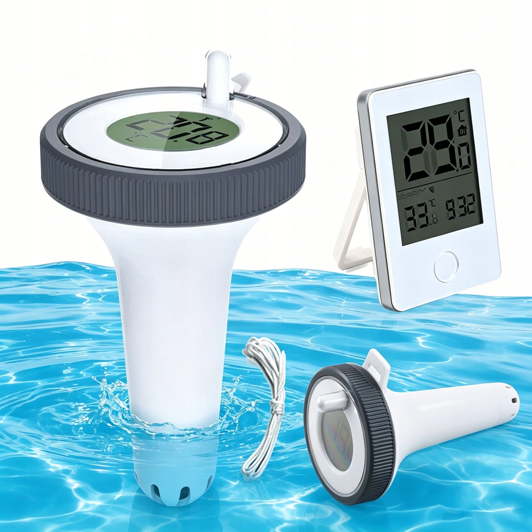 POOL THERMOMETER FLOATING INDOOR TEMPERATURE MONITOR IP67IN POOL