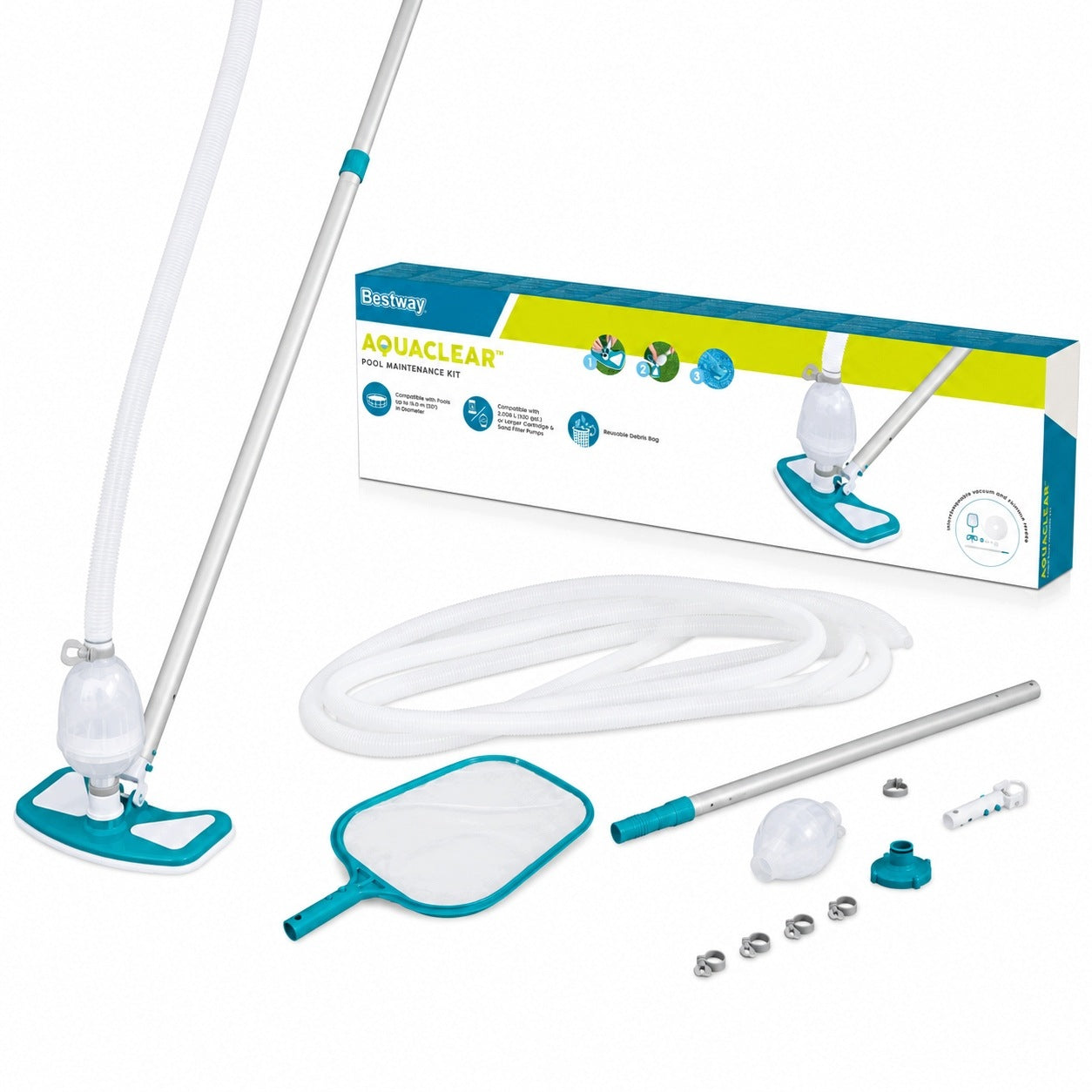 POOL VACUUM CLEANER CLEANING KIT BESTWAY OPPORTUNITY