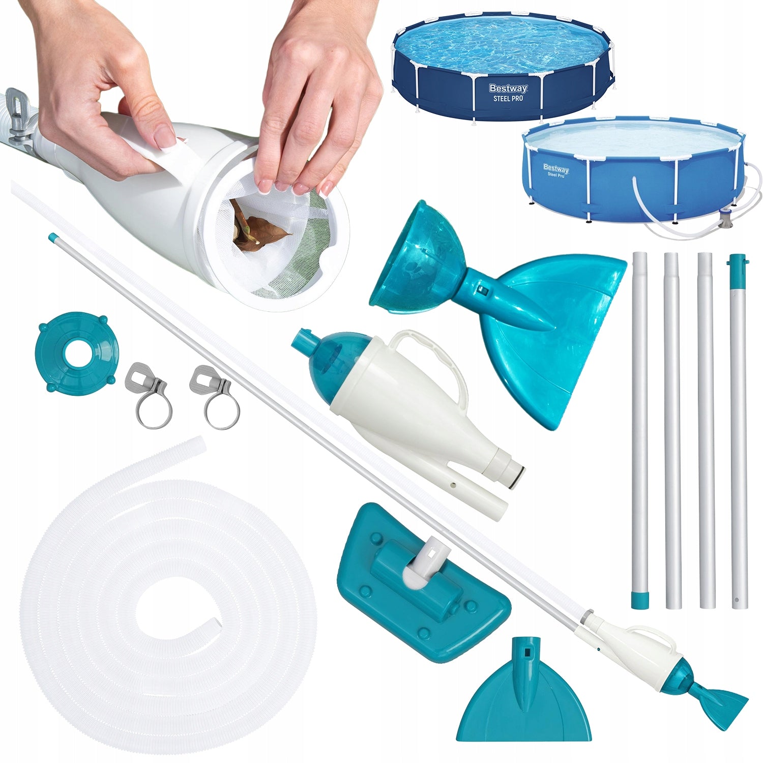 POOL VACUUM CLEANER FOR CLEANING THE BOTTOM OF THE POOL 56681 BESTWAY