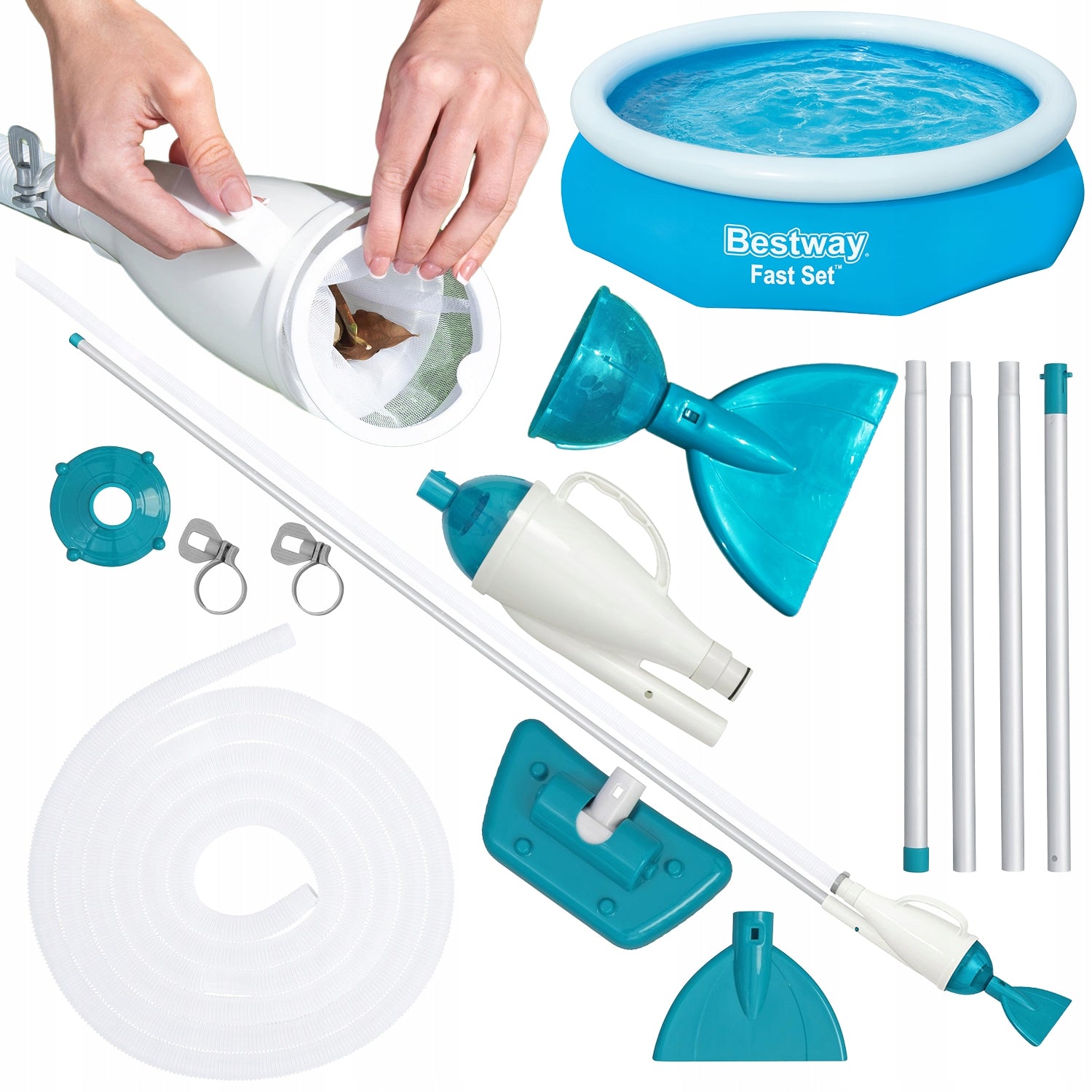 POOL VACUUM CLEANER FOR VACUUMING THE BOTTOM OF THE POOL 57268 BESTWAY