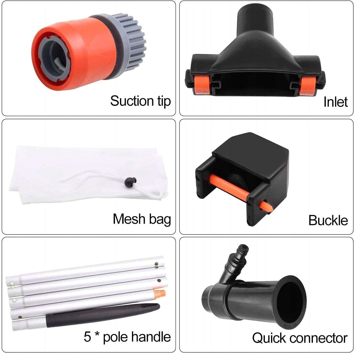 POOL VACUUM CLEANER LARGE CLEANING KIT Manufacturer no brand