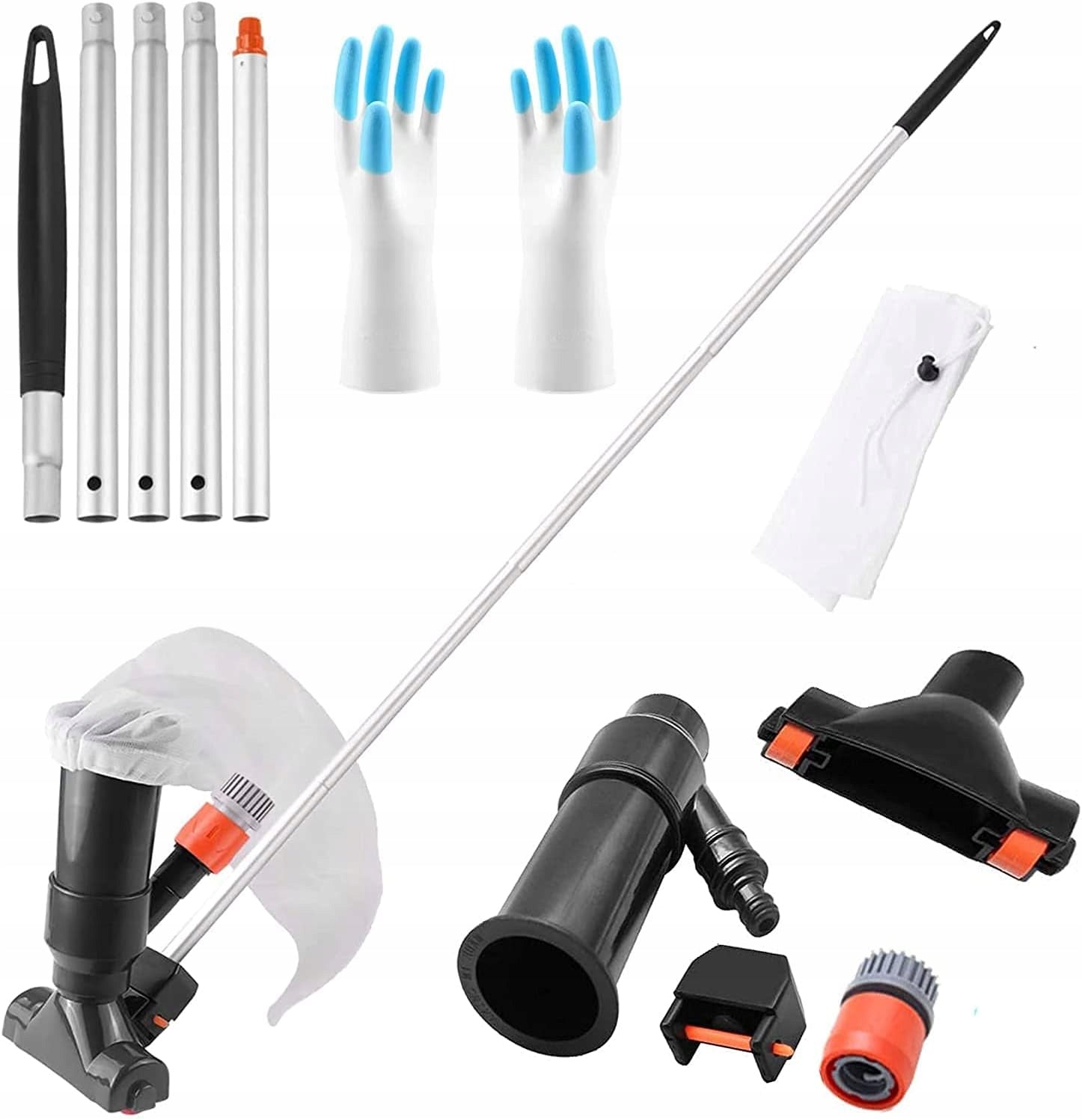 POOL VACUUM CLEANER LARGE CLEANING KIT