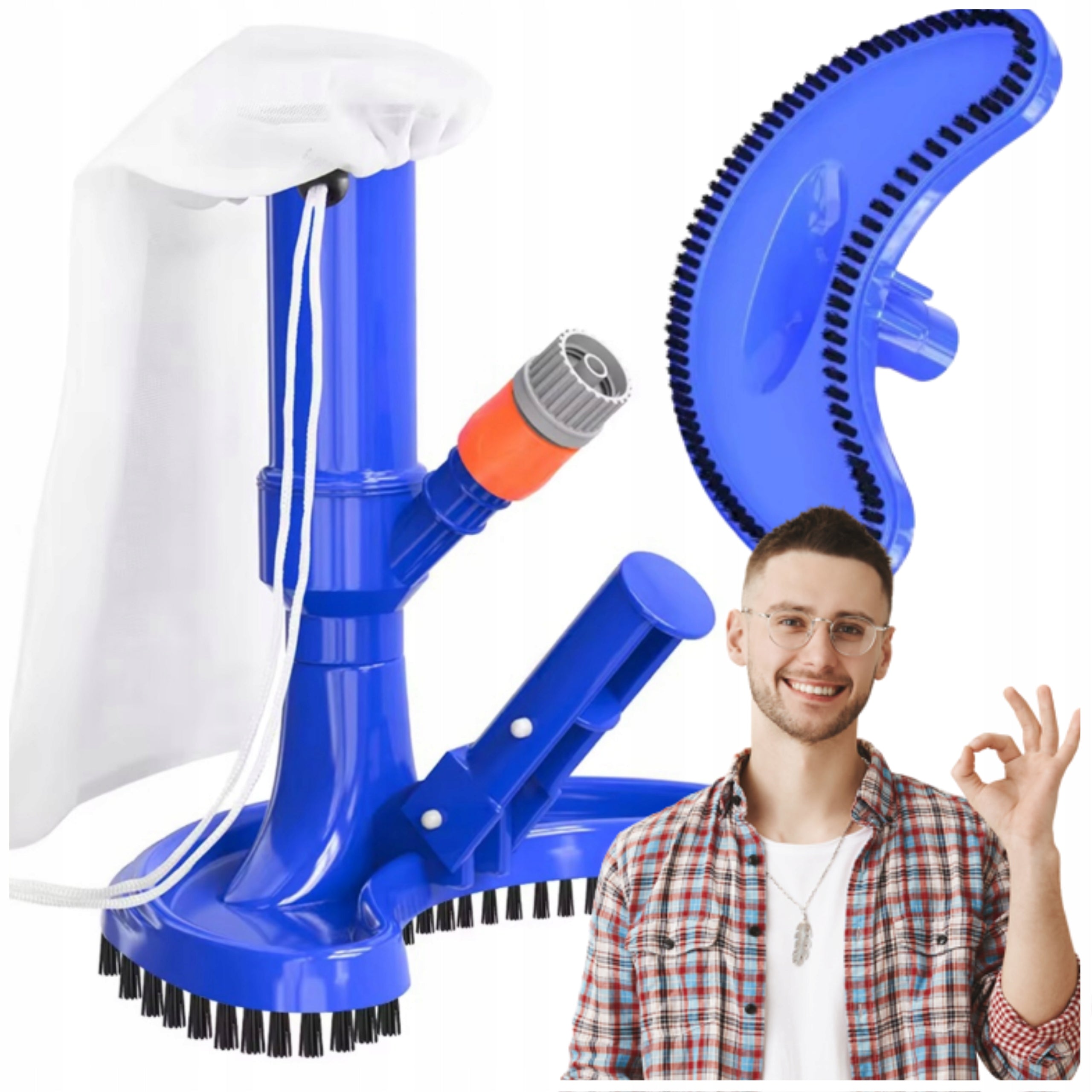 POOL VACUUM CLEANER WATER MESH POOL CLEANING KIT