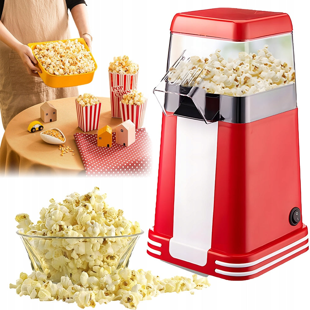 POPCORN CHILDREN'S ELECTRIC MACHINE 1200W FAT FREE RED
