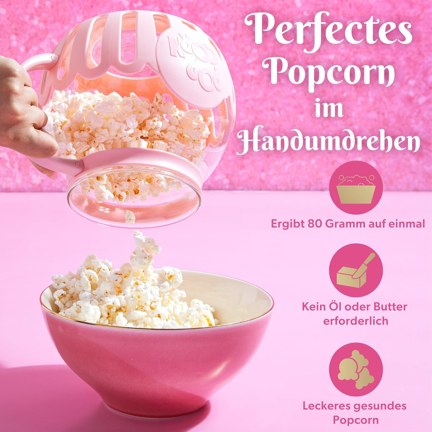 POPCORN MACHINE BOROSILICATE GLASS LID 2IN1 FOR MICROWAVE Manufacturer code 5904059195395