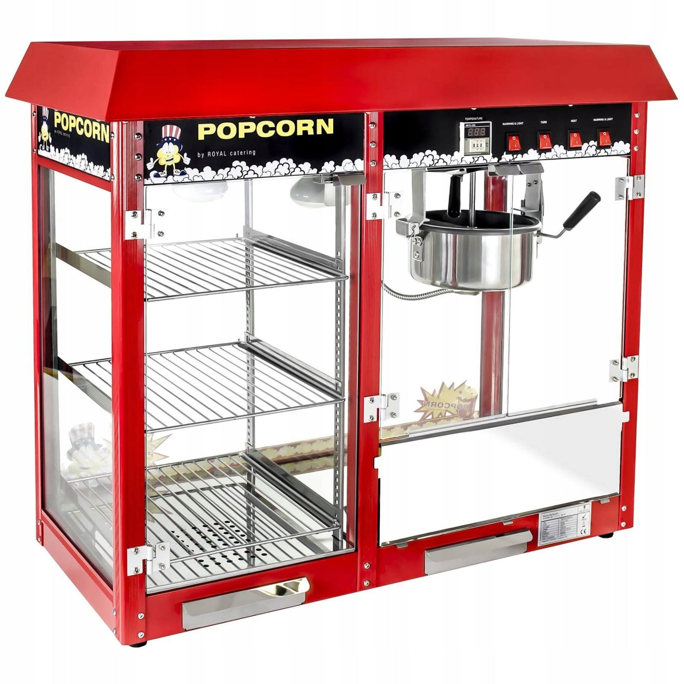 POPCORN MACHINE GLASS DEVICE SITE Brand Royal Catering