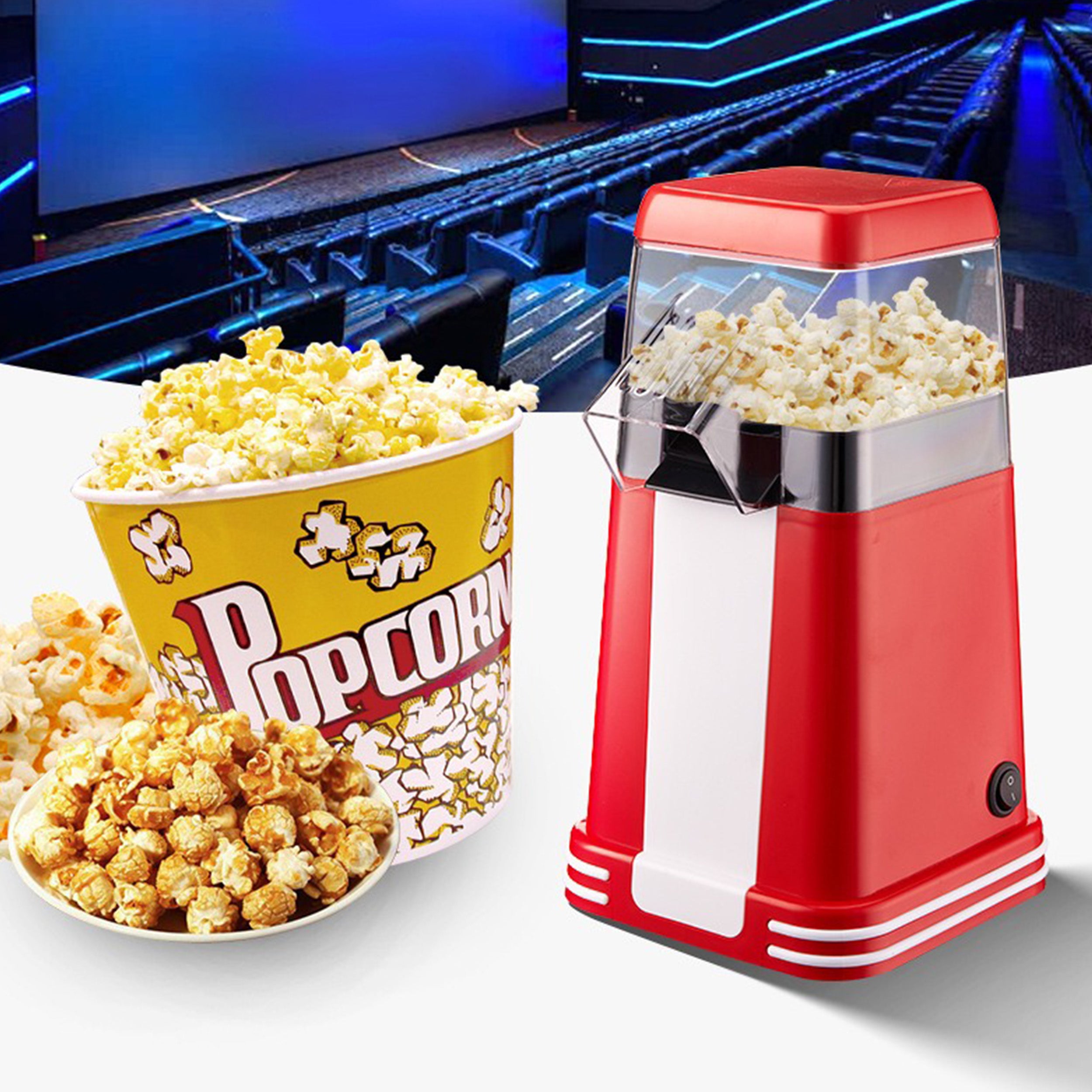 POPCORN MACHINE HOME APPLIANCE MINI NON-FAT MACHINE Packaging status original