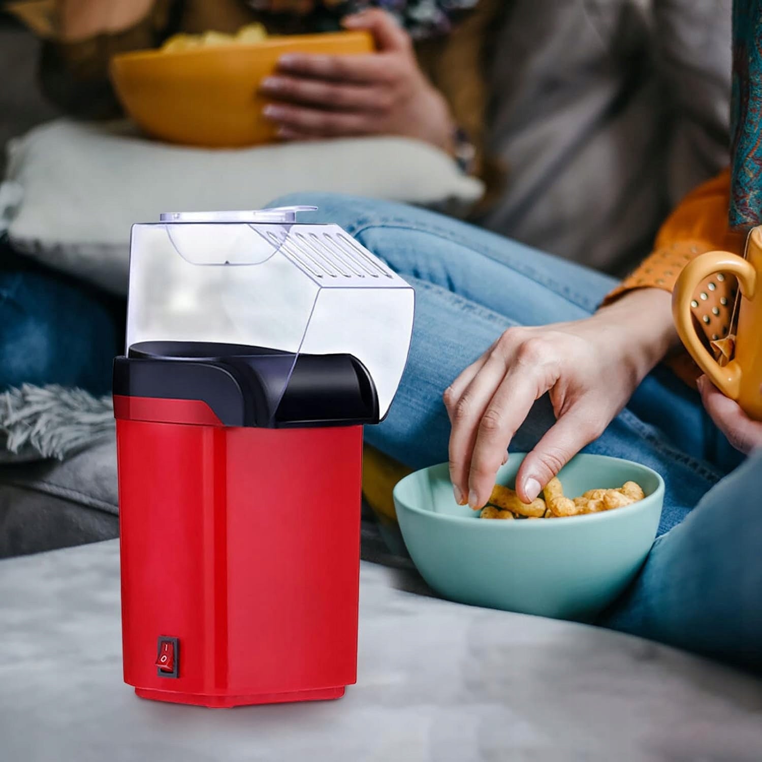 POPCORN MAKING MACHINE HOME MACHINE AUTOMATIC DEVICE 1200W Packaging status original