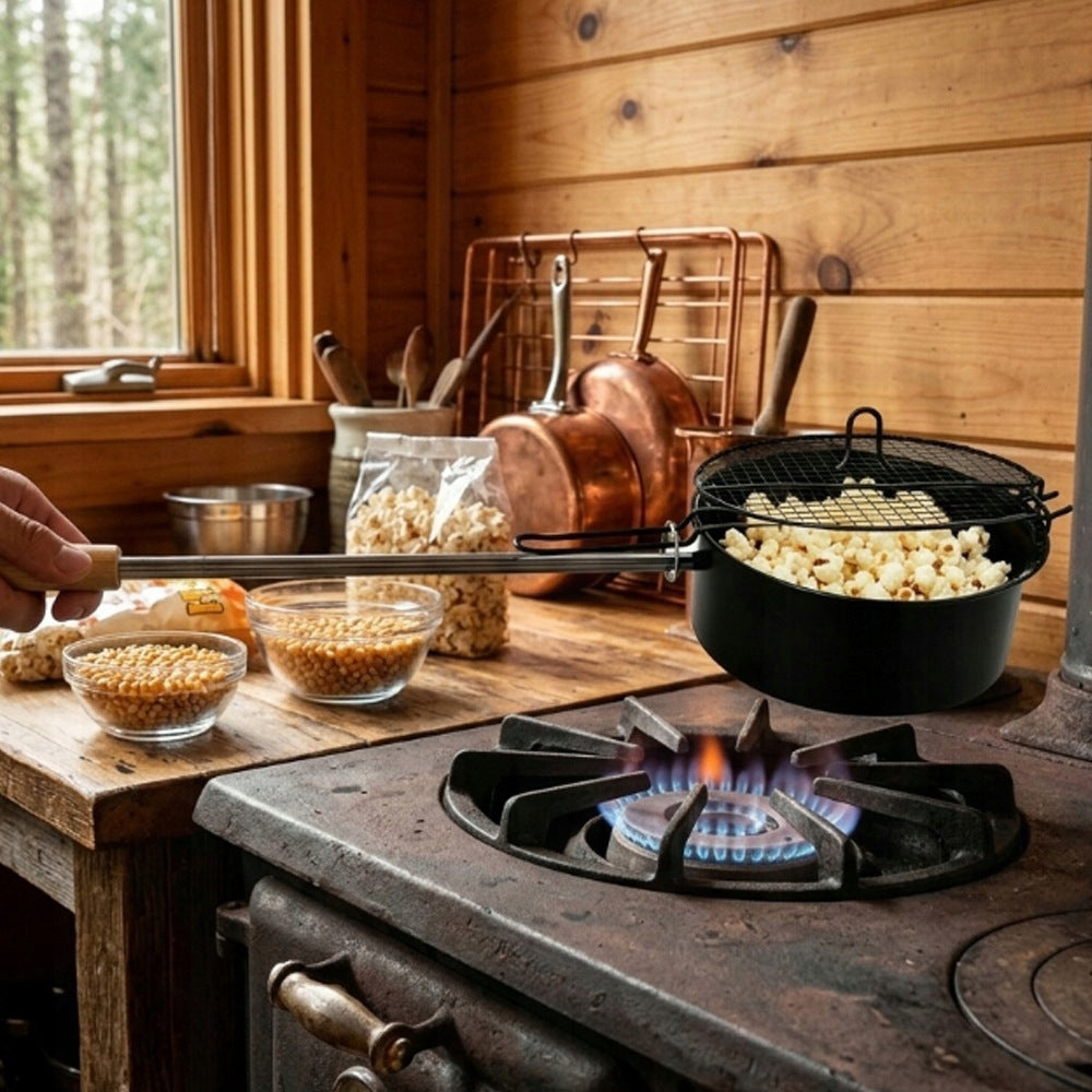 POPCORN POT POPCORN MAKING DISH EFFICIENT STEEL Brand no brand