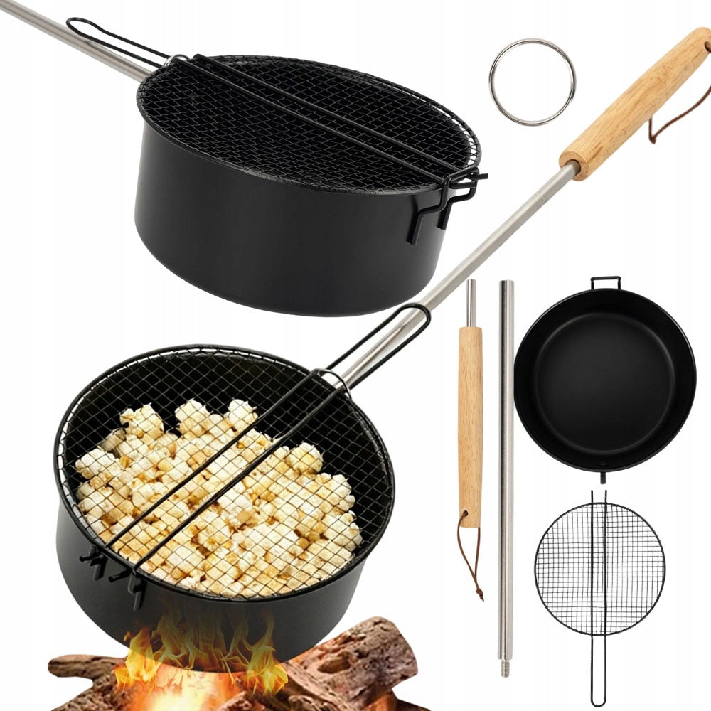 POPCORN POT POPCORN MAKING DISH EFFICIENT STEEL