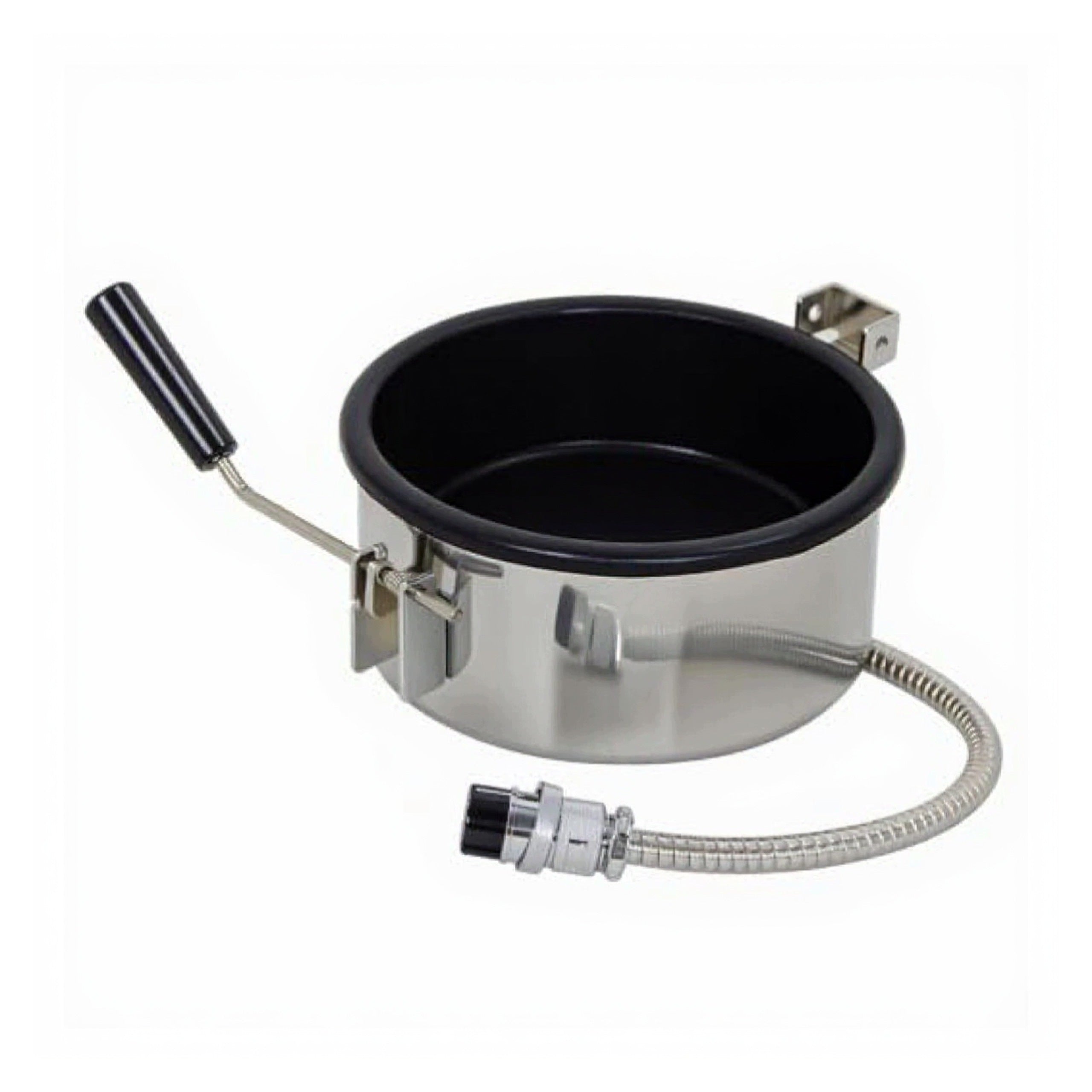 POPCORN POT WITH TEFLON COATING ALUMINIUM RESISTANT TO 300°C 21X9 5 CM Brand no brand