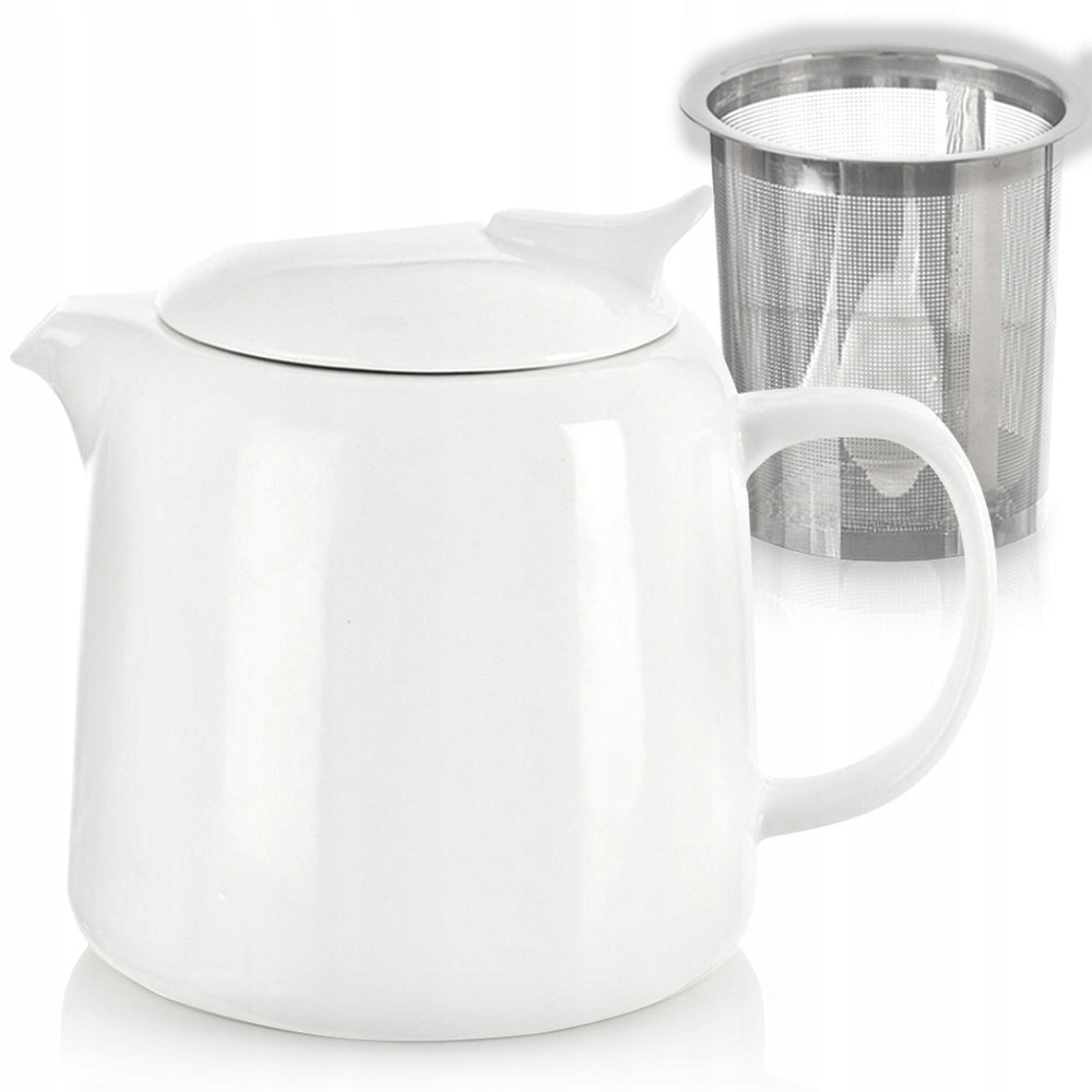 PORCELAIN jug with infuser tea strainer herbs infusion infuser