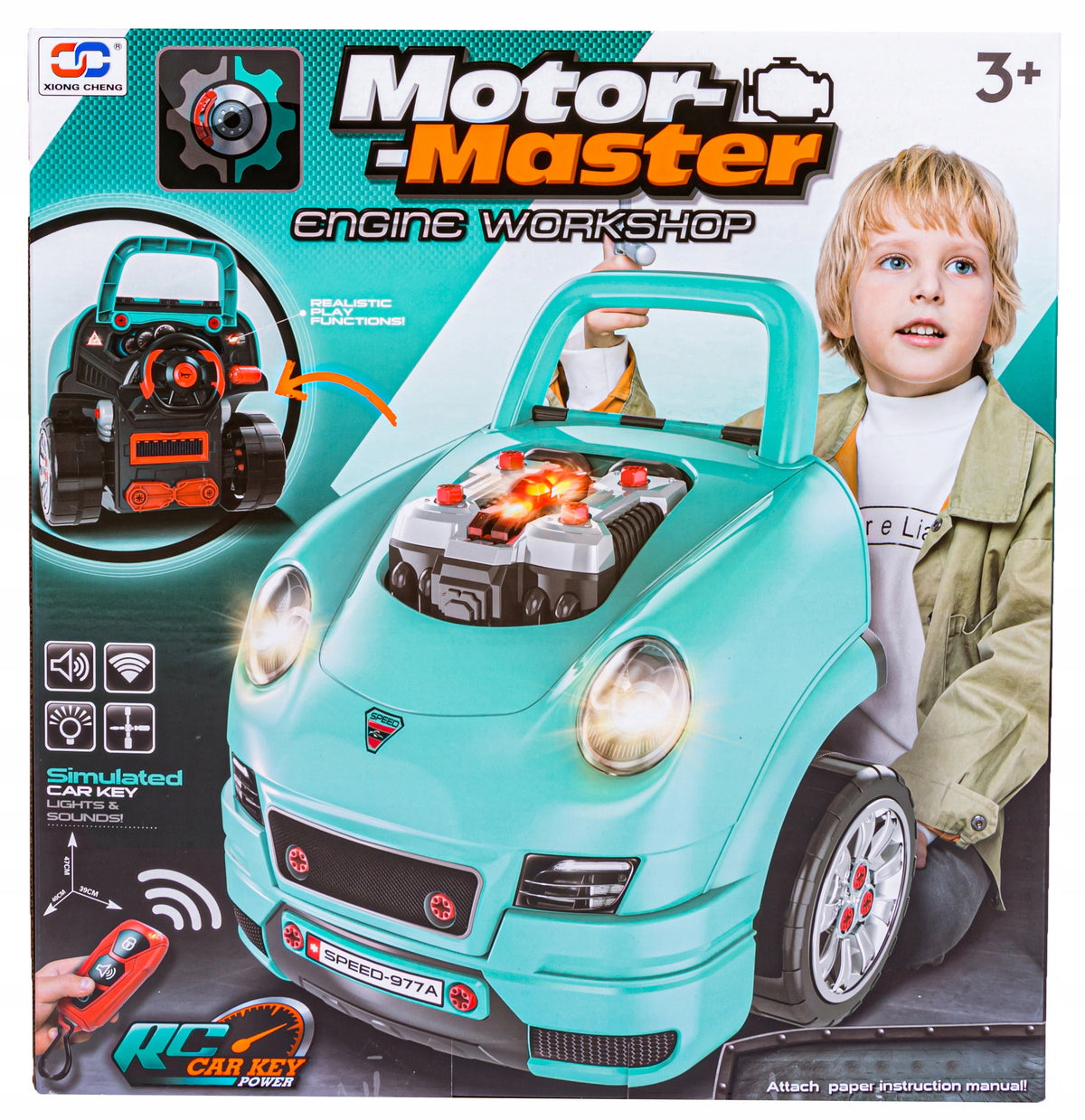 PORSCHE CAR FOR UNSCREWING AND TWISTING Color blue