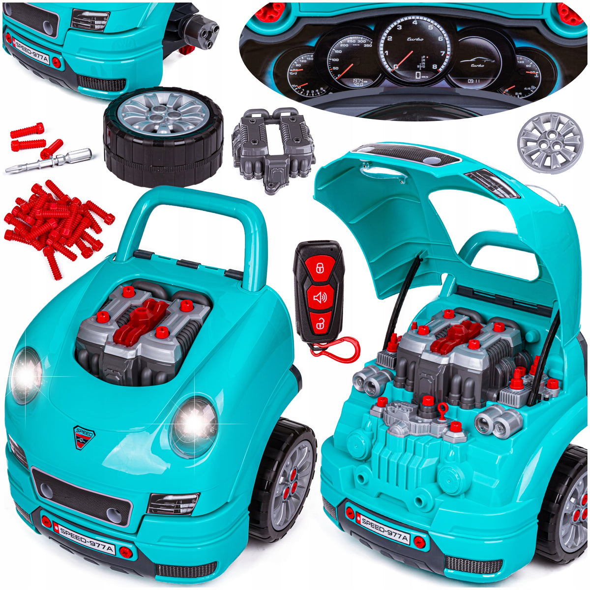 PORSCHE Small DIY KIT CAR FOR UNSCREWING AND TWISTING
