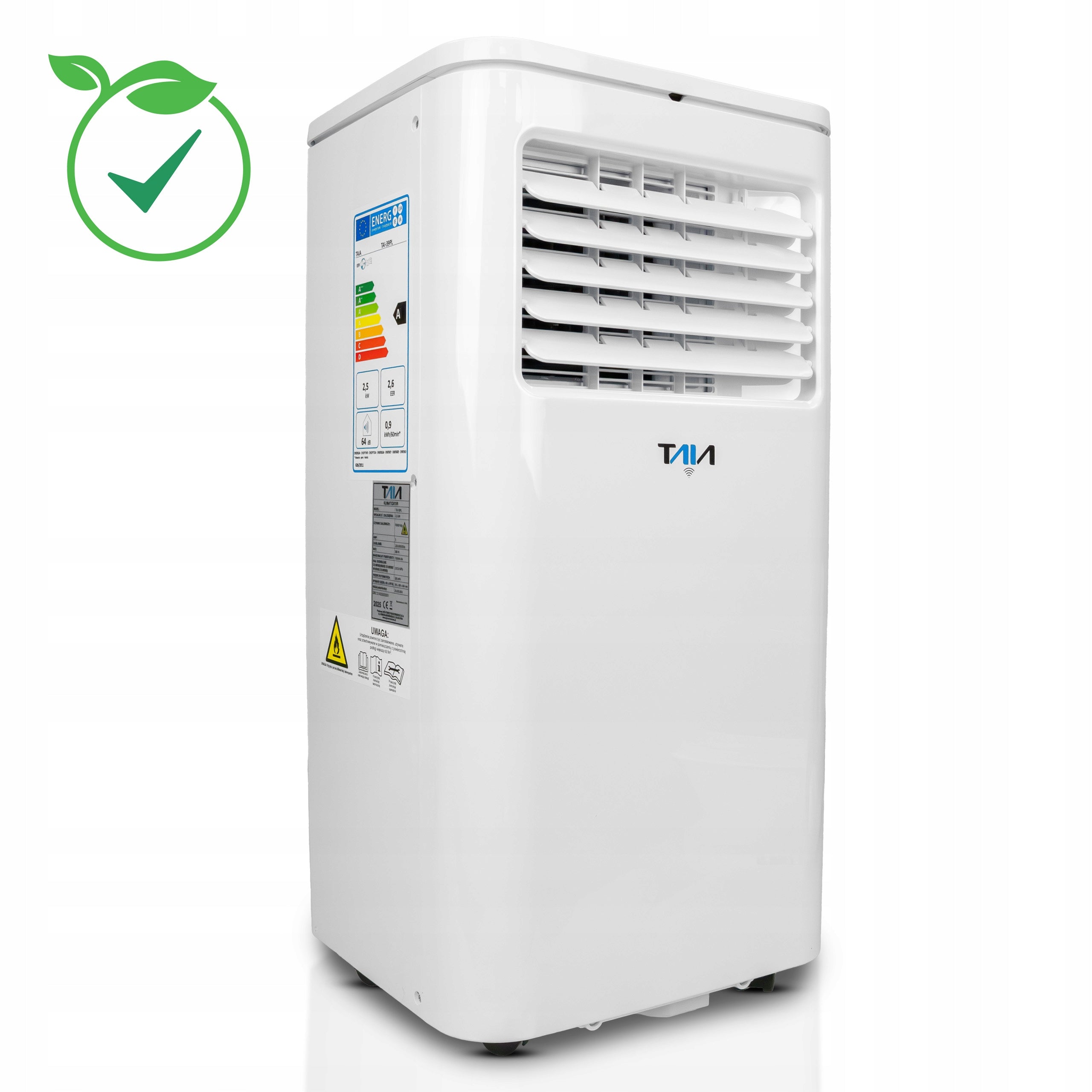 PORTABLE AIR CONDITIONER 2,50kW QUIET WIFI DEHUMIDIFIER LED TURBO COOLING XXXL Brand TAIA