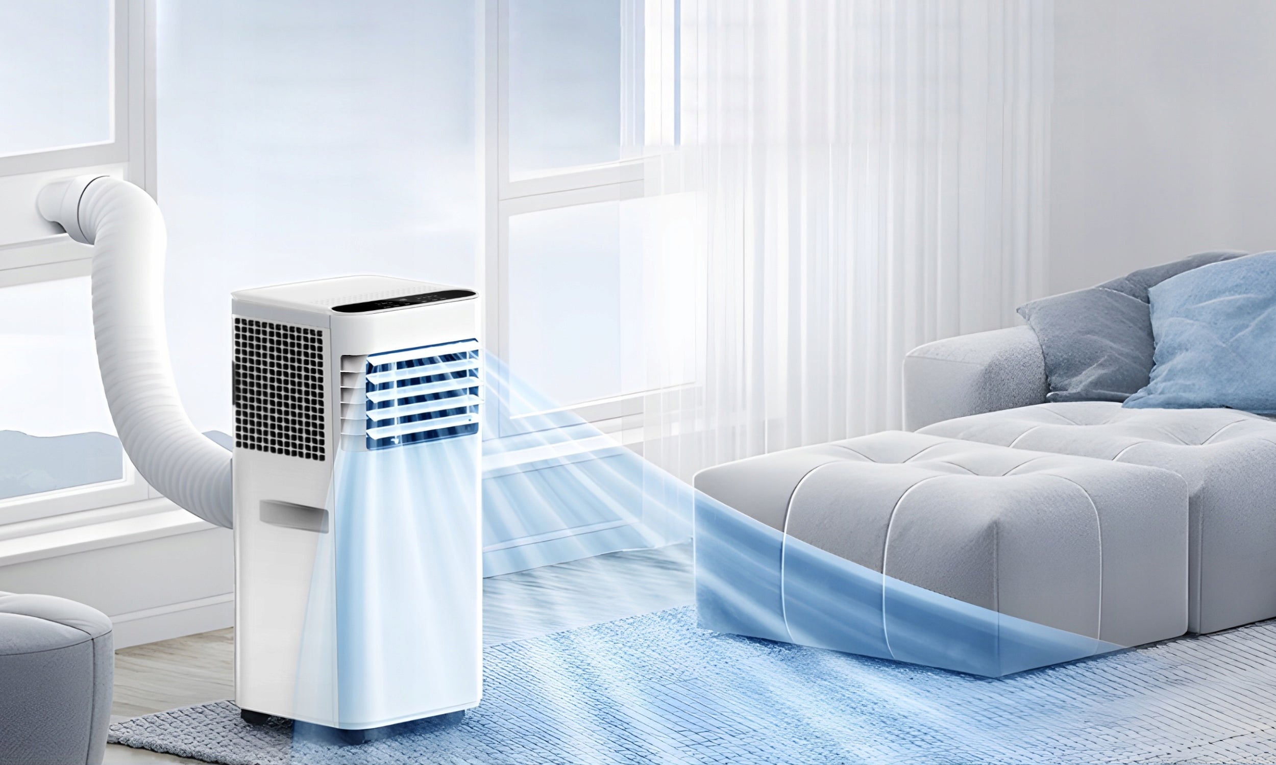 PORTABLE AIR CONDITIONER 2,6kW QUIET SMALL WiFi DEHUMIDIFIER 24l/24H AIR CONDITIONING Brand Berdsen
