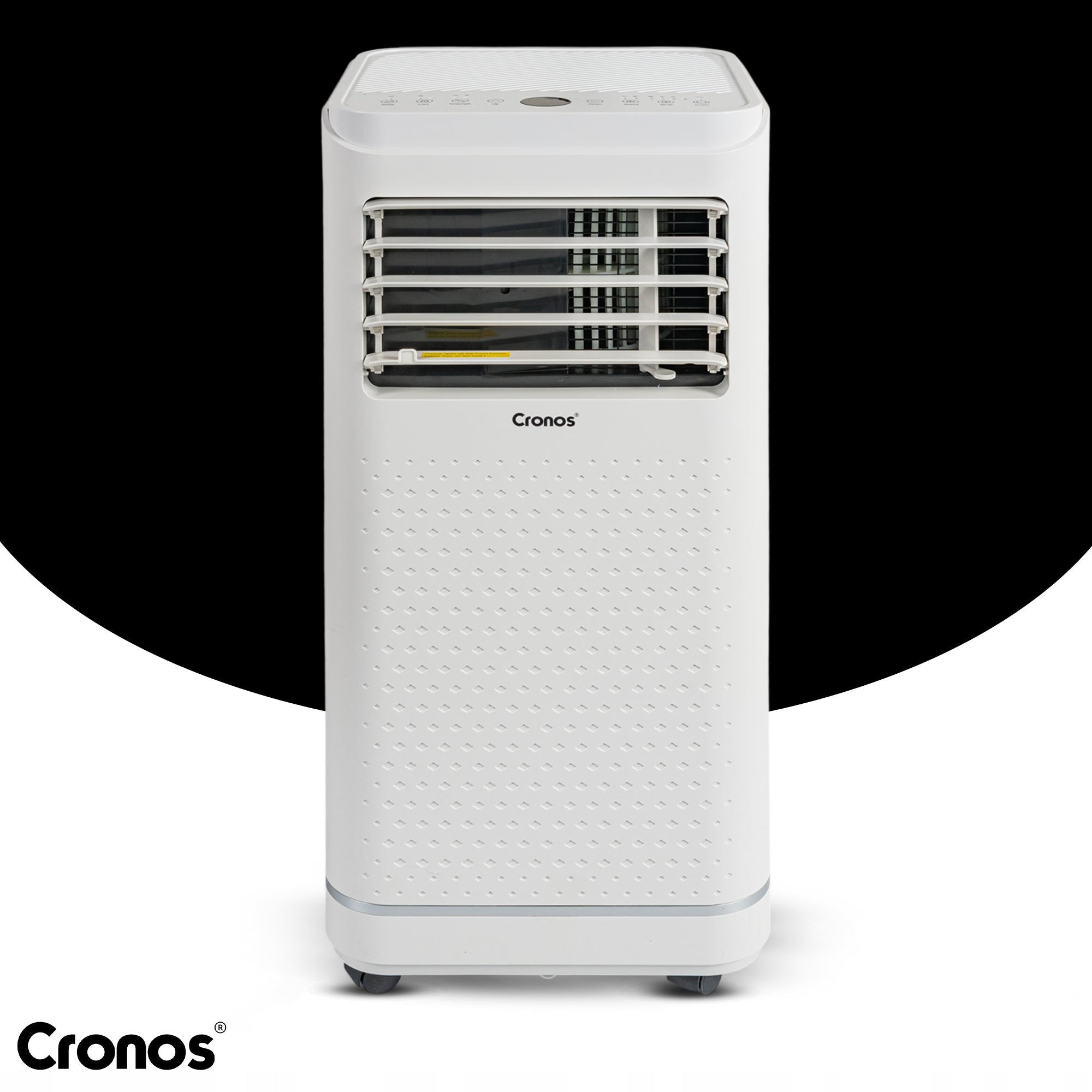 PORTABLE AIR CONDITIONER 2600W QUIET 2,6KW 25m2 REMOTE CONTROL AND ACCESSORIES CRONOS Packaging status original