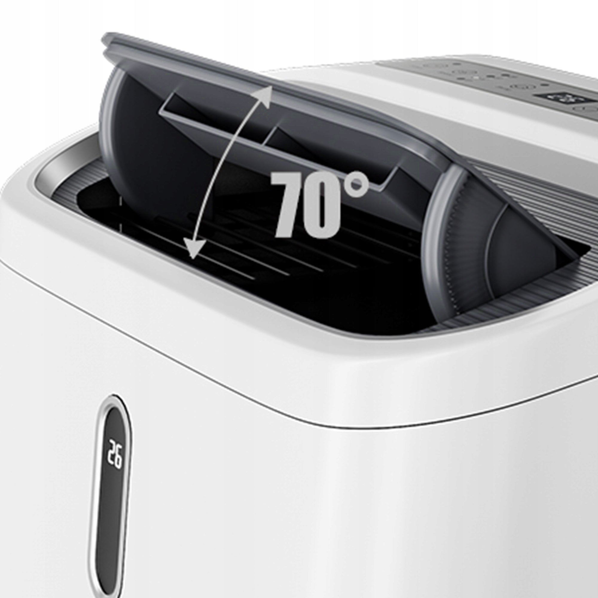 PORTABLE AIR CONDITIONER 3,5kW DEHUMIDIFIER Heating 60L/24H 55m2 AIWA 4in1 +WiFi Heating power 2780 W