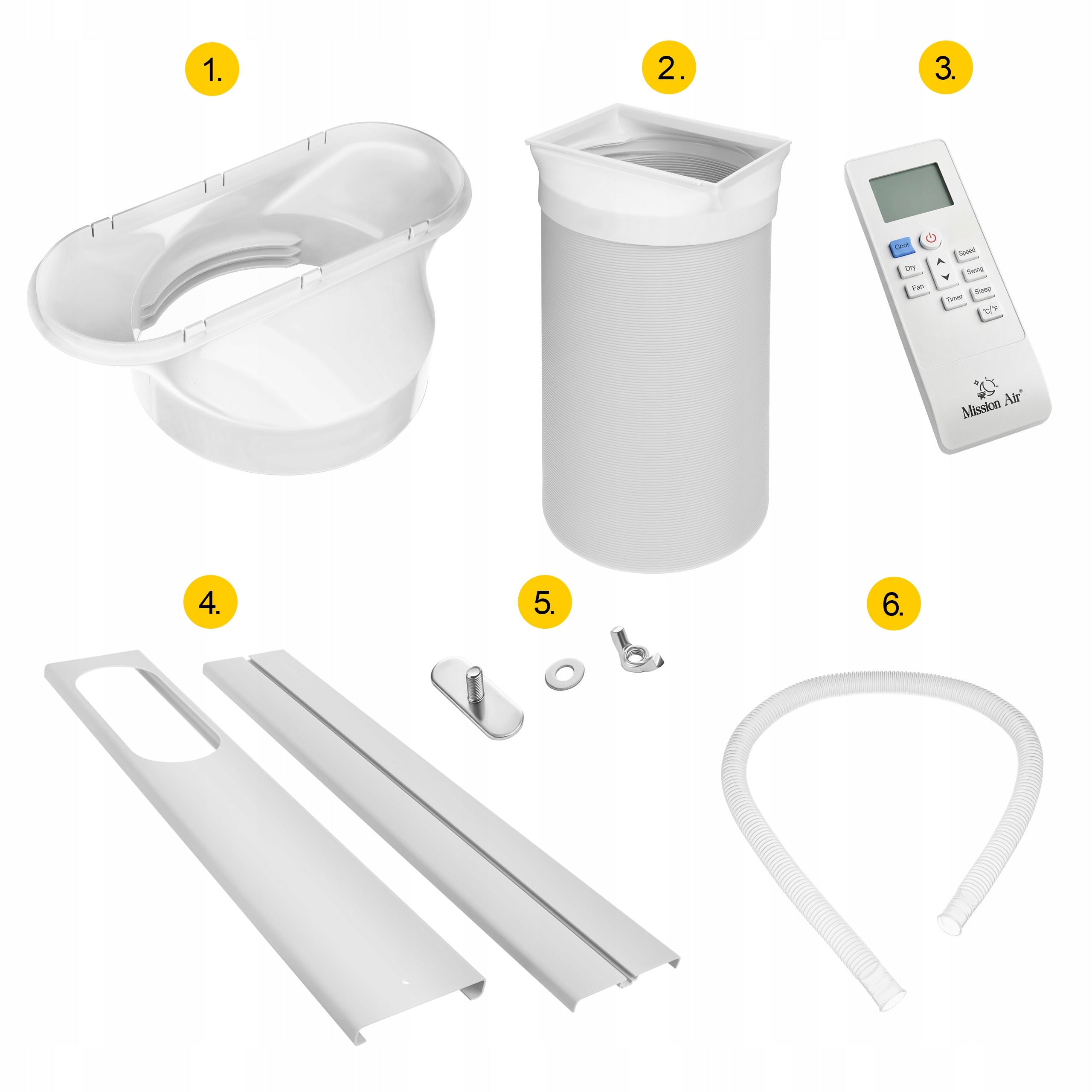 PORTABLE AIR CONDITIONER 3in1 Mission Air 4,1kW +dehumidifier 40l/24h +SWING +WiFi Cooling power 4100 W