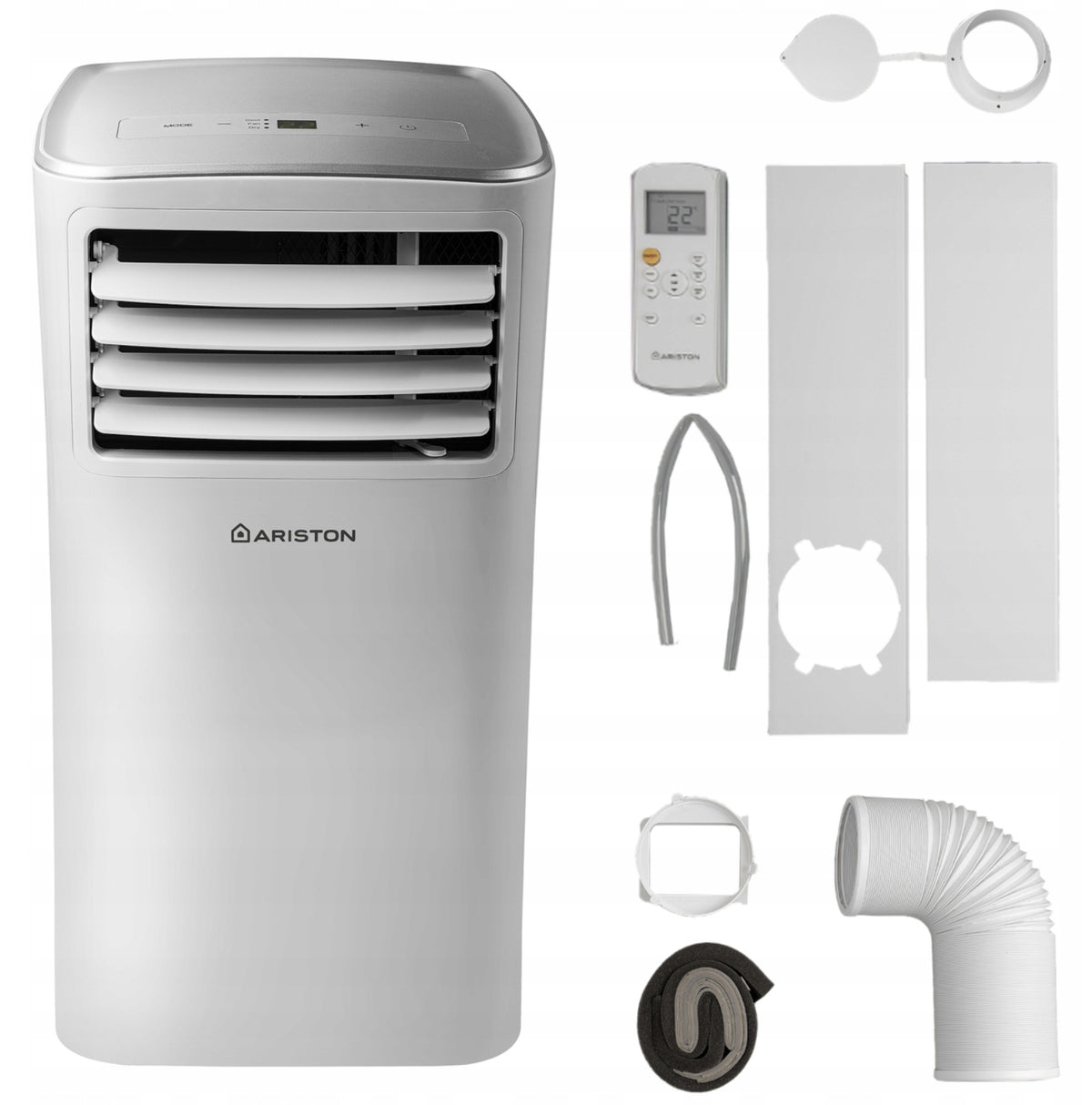 PORTABLE AIR CONDITIONER ARISTON 2,6KW DEHUMIDIFIER QUIET VENTILATION 3IN1