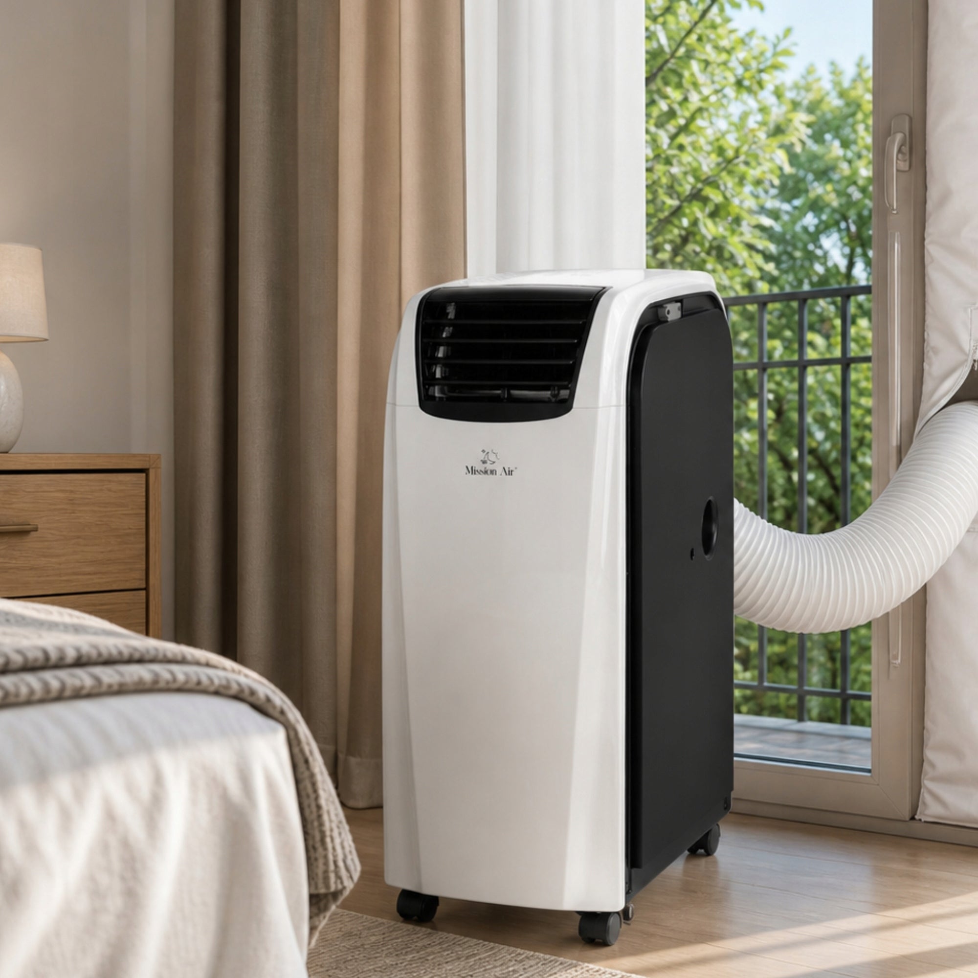 PORTABLE AIR CONDITIONER Mission Air 4,0kW dehumidifier 70L +HEATING +SWING +WiFi Control manual with the remote control