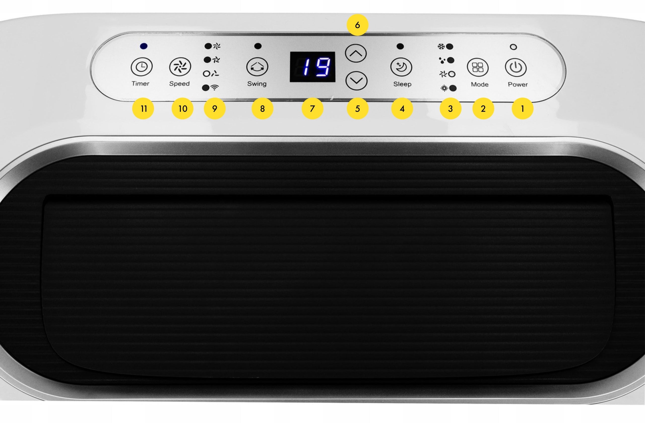 PORTABLE AIR CONDITIONER Mission Air 4,7kW dehumidifier 50L +HEATING +SWING +WiFi Brand Mission Air