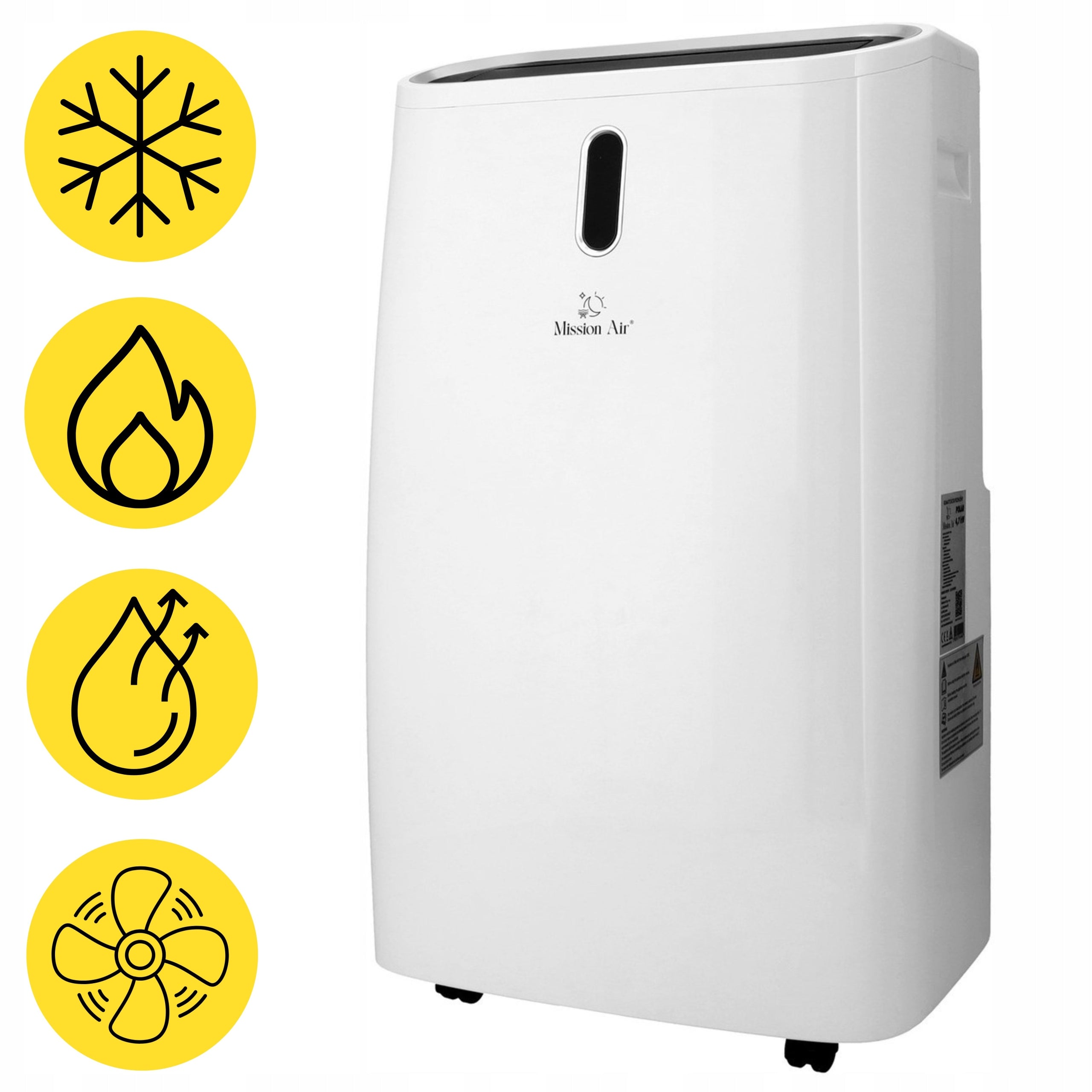 PORTABLE AIR CONDITIONER Mission Air 4,7kW dehumidifier 50L +HEATING +SWING +WiFi Manufacturer code Klimatyzator mobilny Mission Air POLAR 4,7kW
