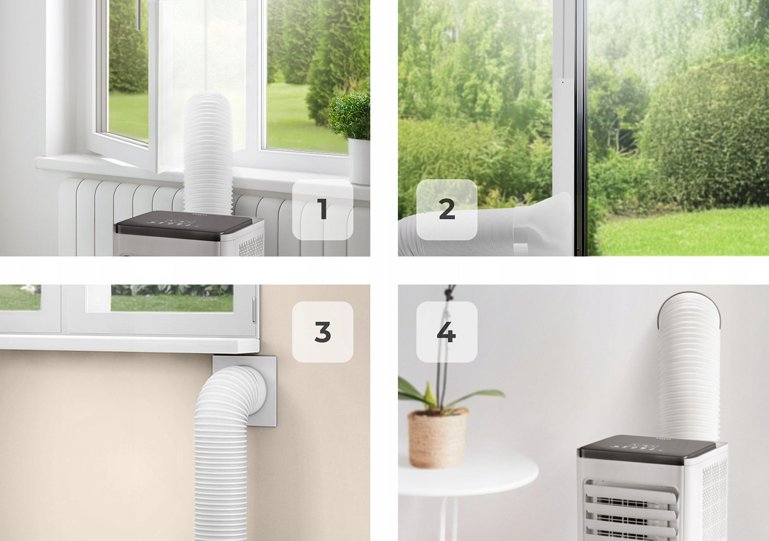 PORTABLE AIR CONDITIONER SMALL QUIET 2,6kW moWiFi DEHUMIDIFIER 24l/24H MOZANO Brand Mozano