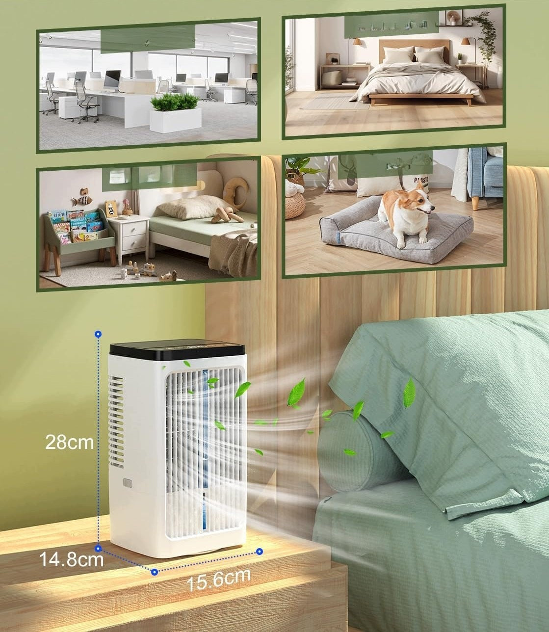 PORTABLE AIR CONDITIONER / USB FAN YEBABFIT 1200 ML Packaging status original
