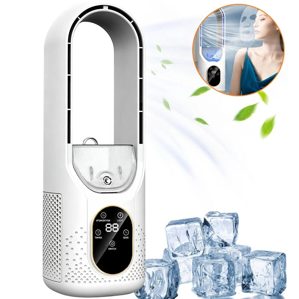 PORTABLE AIR CONDITIONER WITH FAN AND 6 SPEEDS 7 NIGHT LIGHTS Packaging status original