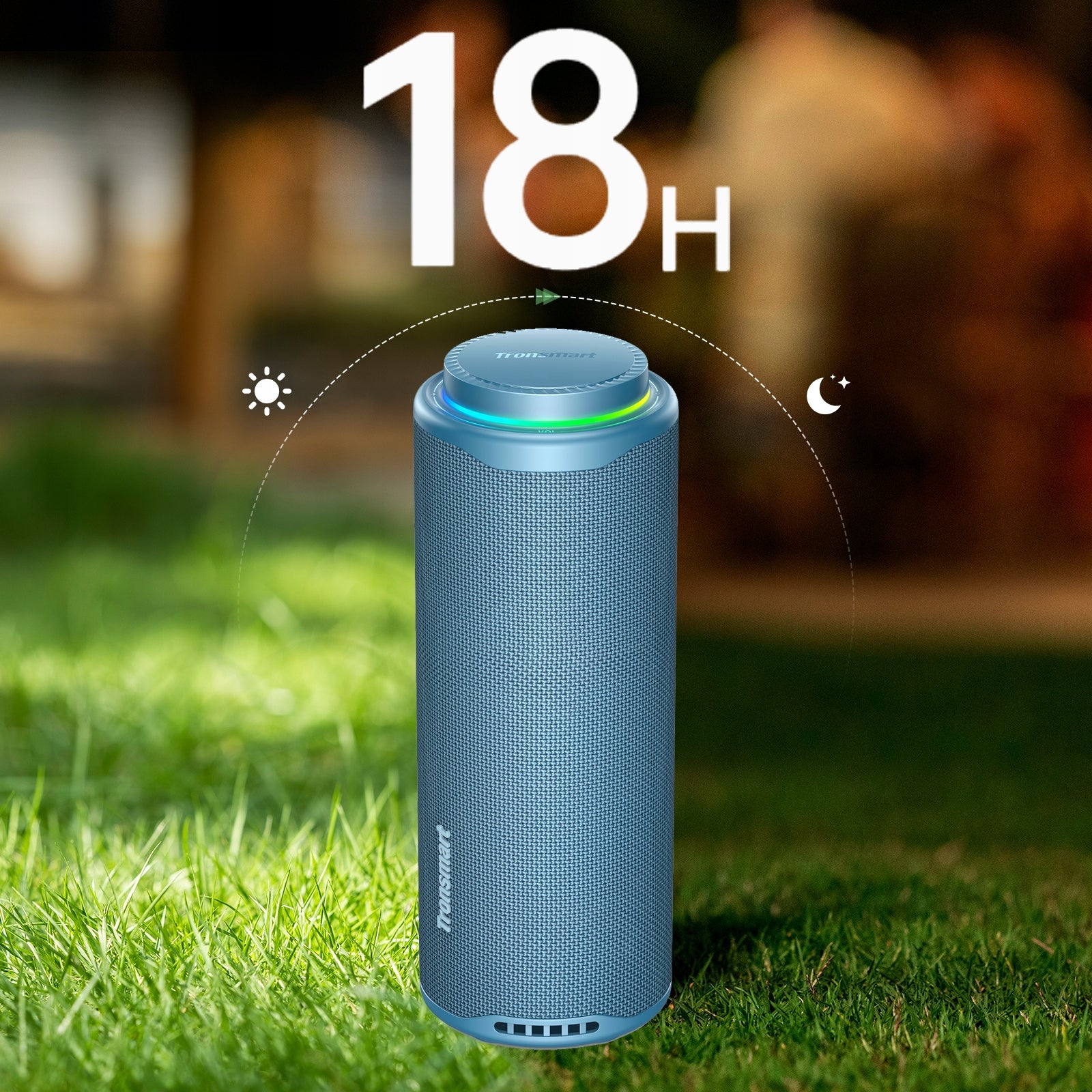PORTABLE BLUETOOTH SPEAKER 5.3 WIRELESS 40W TRONSMART T8 blue Packaging status original