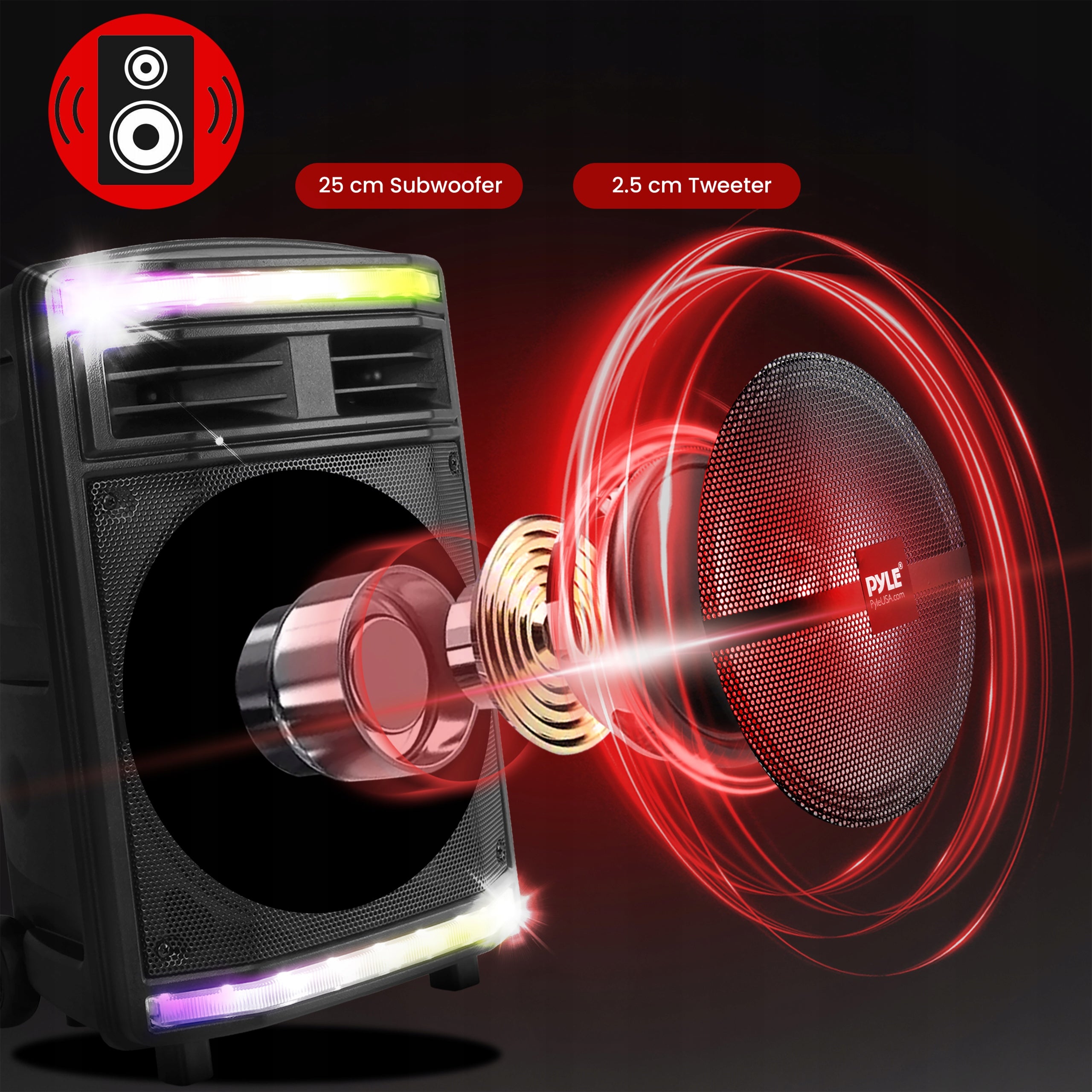 PORTABLE BLUETOOTH SPEAKER STRONG PARTYBOX BLACK 600W Packaging status original