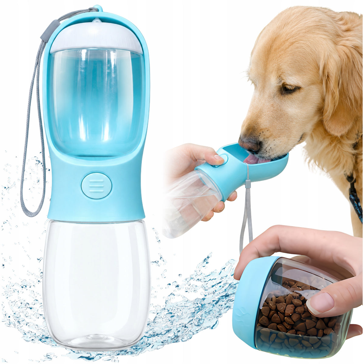 PORTABLE BOTTLE WATER DRINKER FOOD FOR CAT DOG