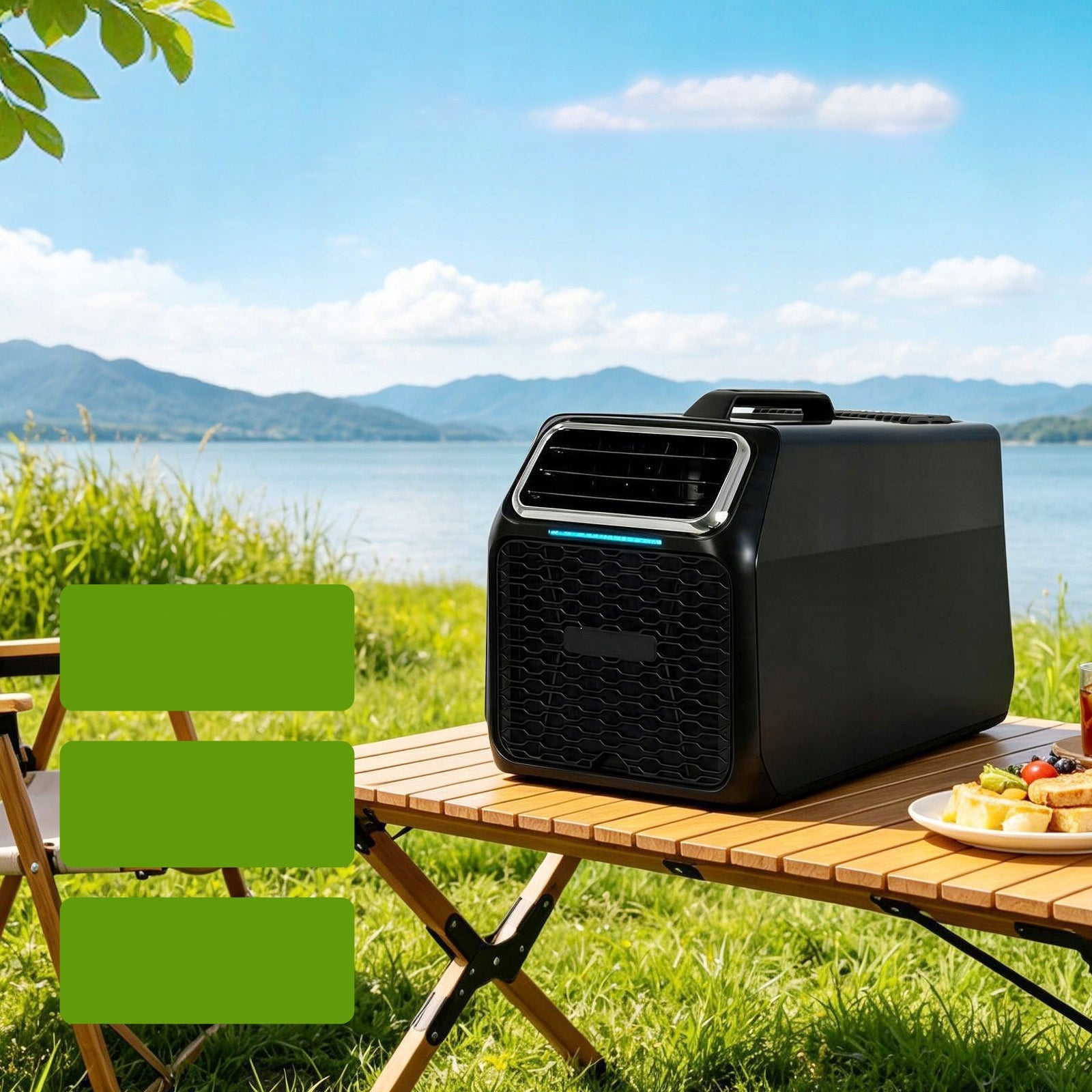 PORTABLE CAMPING AIR CONDITIONER 6000 BTU 520W COOLING DEHUMIDIFIER WITH REMOTE CONTROL Manufacturer code Space Cool-C11
