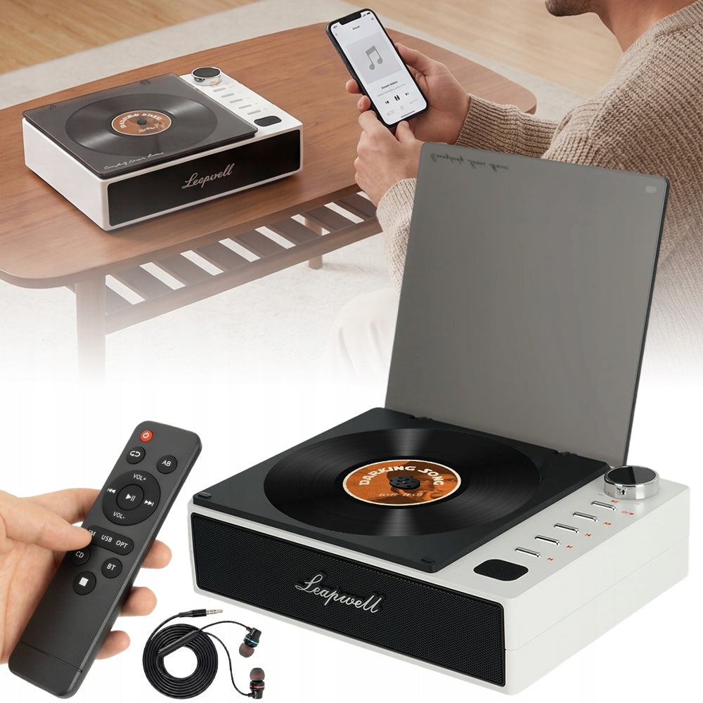PORTABLE CD PLAYER WITH BLUETOOTH AND SPEAKER 3 MODE USB Gift Packaging status original
