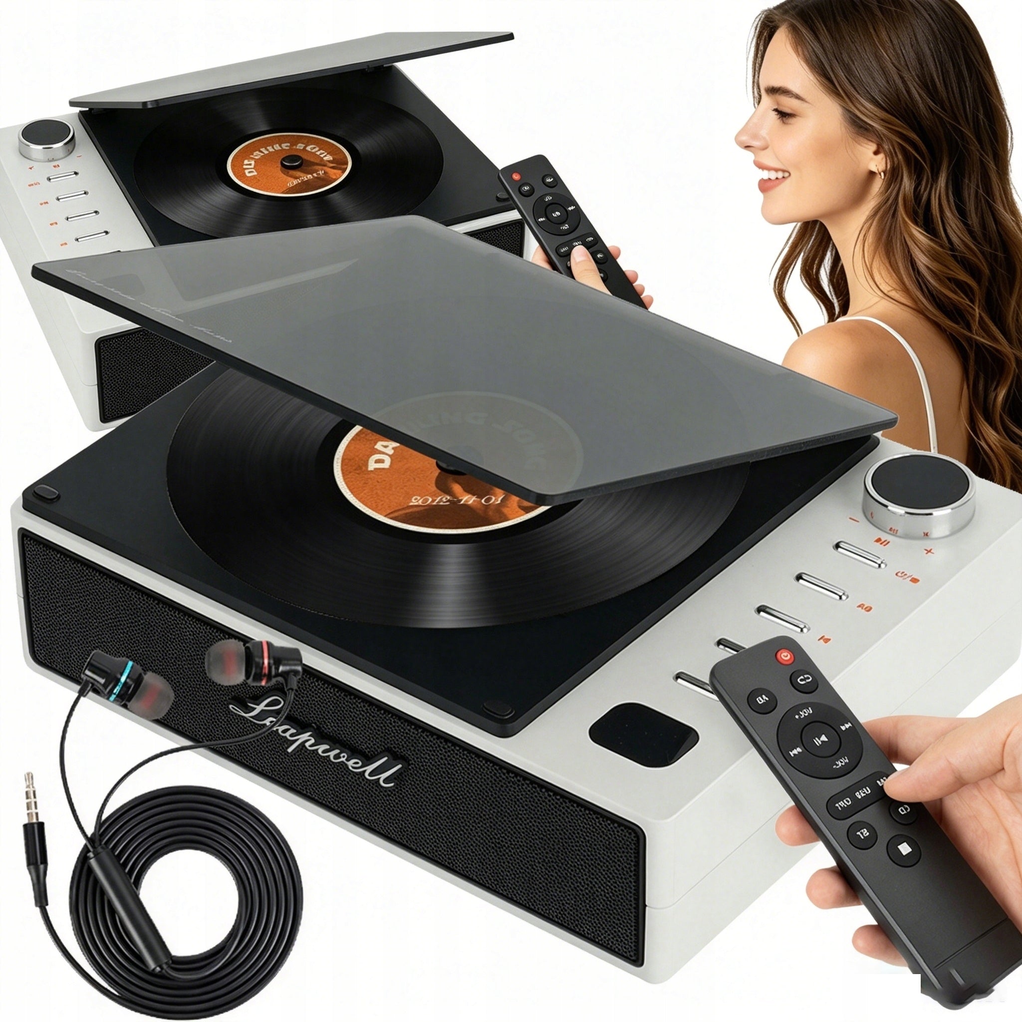 PORTABLE CD PLAYER WITH BLUETOOTH AND SPEAKER 3 MODE USB Gift