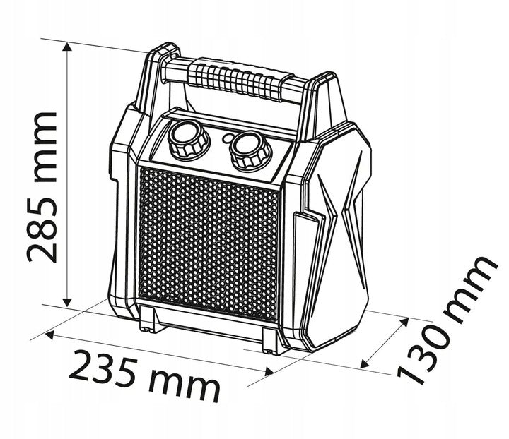 PORTABLE CERAMIC ELECTRIC HEATER PTC 3000W 90-061 NEO TOOLS Brand NEO TOOLS