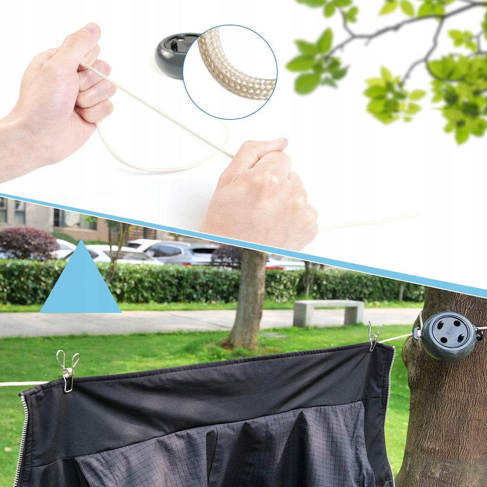 PORTABLE DURABLE 10M ROPE DRYER FOR CLOTHES LAUNDRY MOBILE LIGHT Brand no brand