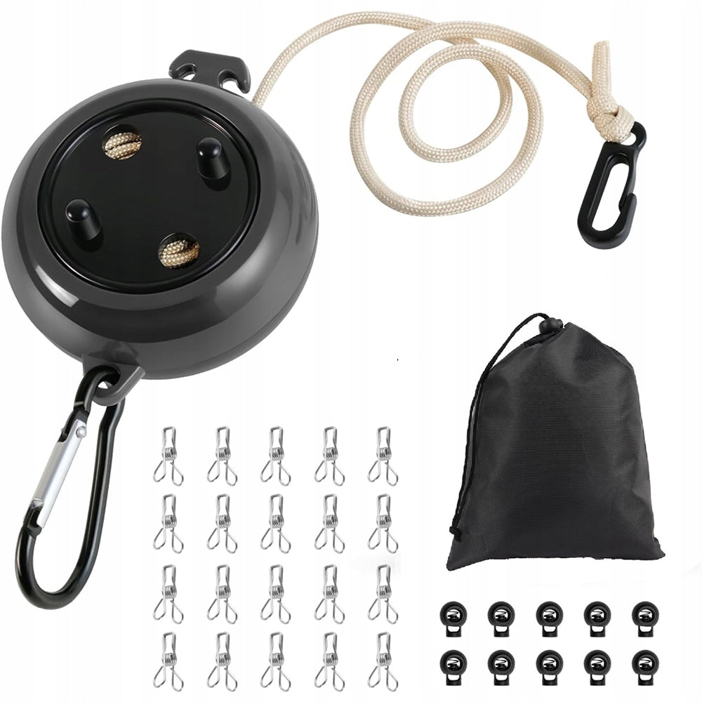 PORTABLE DURABLE 10M ROPE DRYER FOR CLOTHES LAUNDRY MOBILE LIGHT