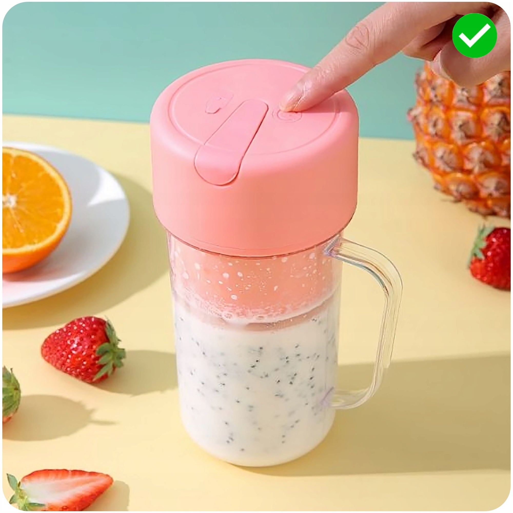 PORTABLE ELECTRIC BLENDER USB 420ML WIRELESS FOR JUICES Manufacturer code SOKOWIRÓWKA BLENDER