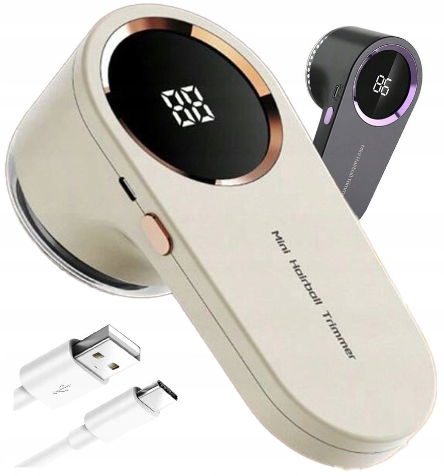 PORTABLE ELECTRIC CLOTHES SHAVER LINT REMOVER USB LED DISPLAY