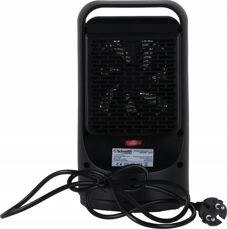 PORTABLE ELECTRIC HEATER PTC CERAMIC, 1500 IN SCHMITH SGE-PTC-01 Dominant color black