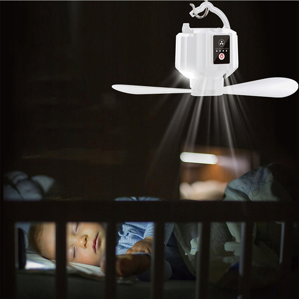 PORTABLE FAN WITH REMOTE CONTROL AND ADJUSTABLE LIGHTING FOR OUTDOOR USE Brand no brand