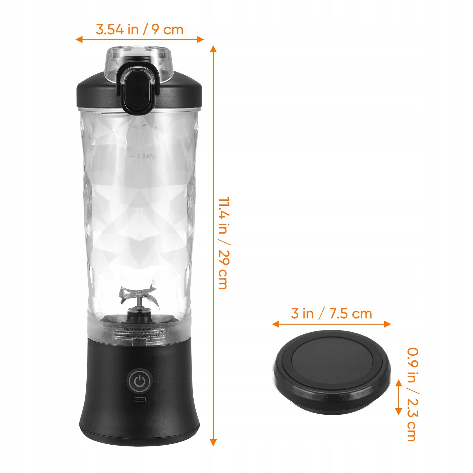 PORTABLE FRUIT MIXER FOR USB QUICK SQUEEZE 600ML