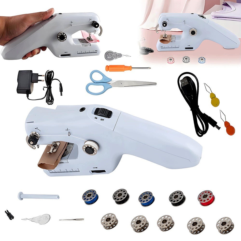 PORTABLE HAND SEWING MACHINE DIY MINI ELECTRIC SEWING MACHINE Brand no brand