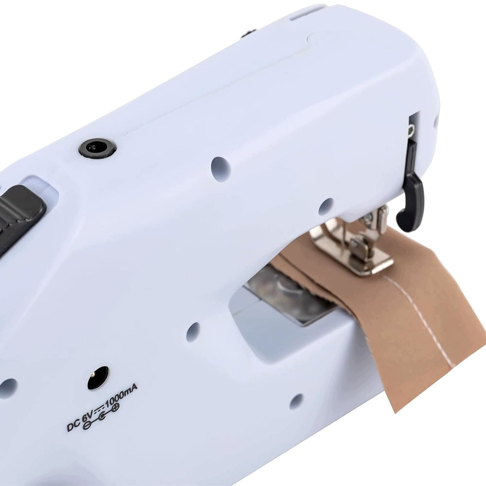 PORTABLE HAND SEWING MACHINE DIY MINI ELECTRIC SEWING MACHINE Dominant color white