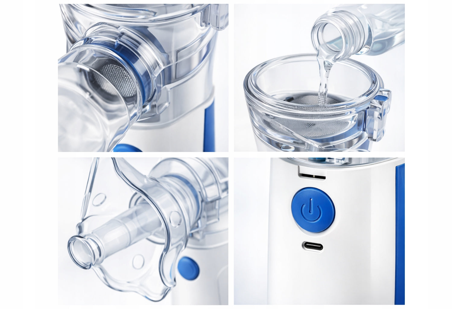 PORTABLE INHALER FOR USB / 2× AA BATTERIES FOR CHILDREN AND ADULTS Manufacturer code INHALATOR PRZENOŚNY